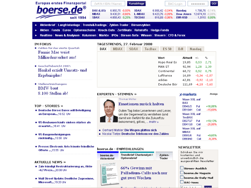 boerse.de 2008