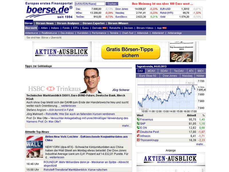 boerse.de 2013