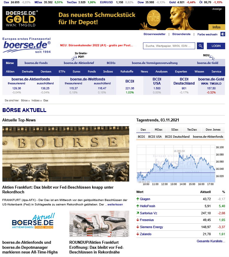 boerse.de 2021