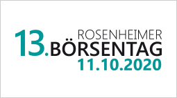 13. Rosenheimer Börsentag: Jetzt anmelden!
