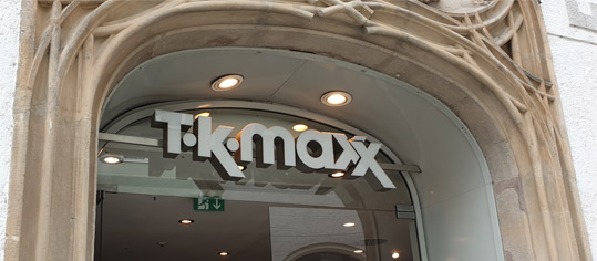 TK-Maxx-Filiale(von TJX Companies) in Augsburg.