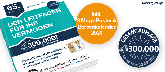 Neu: Der aktualisierte „Leitfaden für Ihr Vermögen“ mit den Kennzahlen per 30. September 2025!