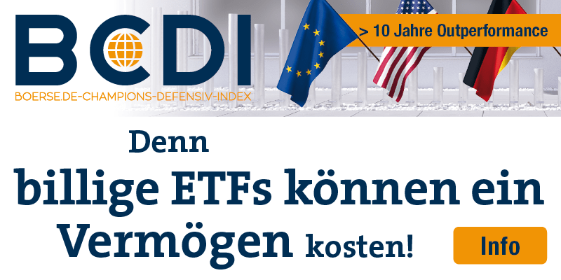 Denn billige ETFs können ein Vermögen kosten!
