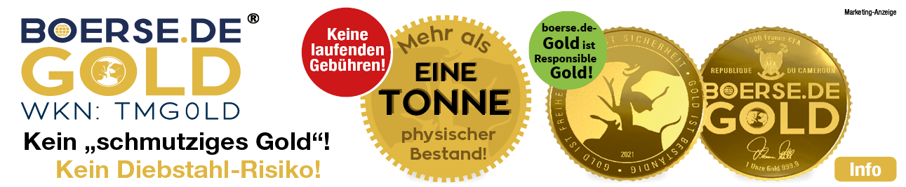 Kein schmutziges Gold! Kein Diebstahl-Risiko!