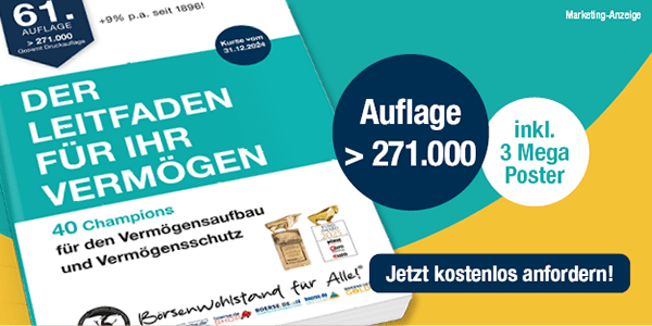 Die Kultpublikation für Vermögensaufbau & Vermögenschutz